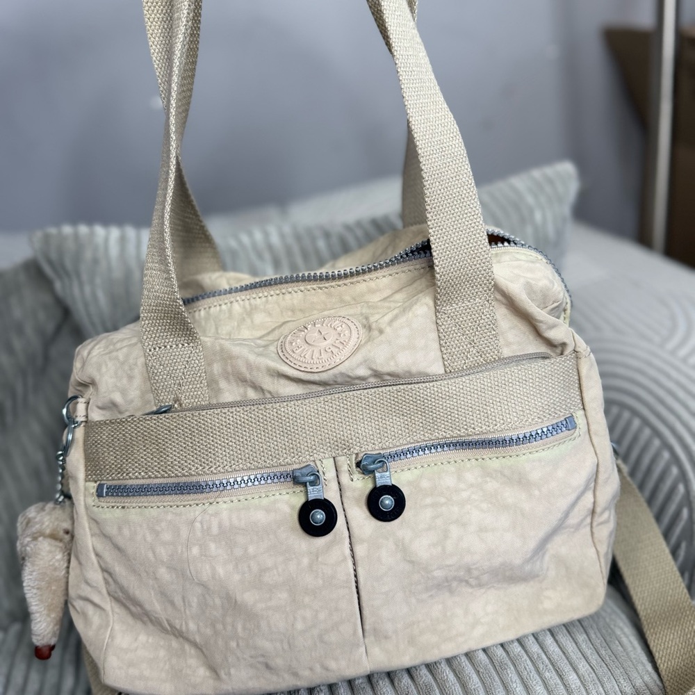 Kipling Beige Tote Bag Medium